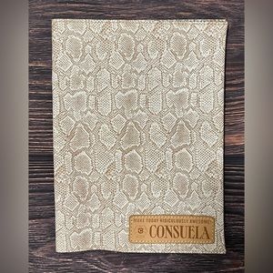 Consuela Notebook Cover Embossed Snake Print